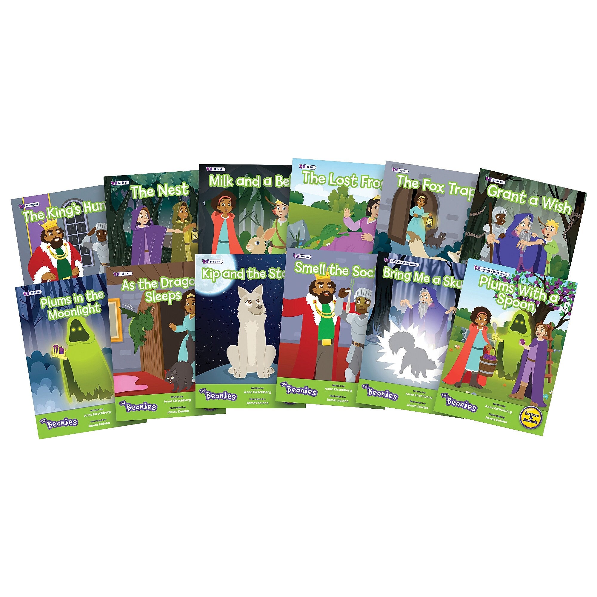 Beanstalk Books The Beanies Hi-Lo Diversity Decodables Phase 4 Set 2, 12/Set (JRLBB155)