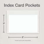 Cardinal HOLD IT Index Card Pocket, Clear, 100/Box (CRD 21150CB)