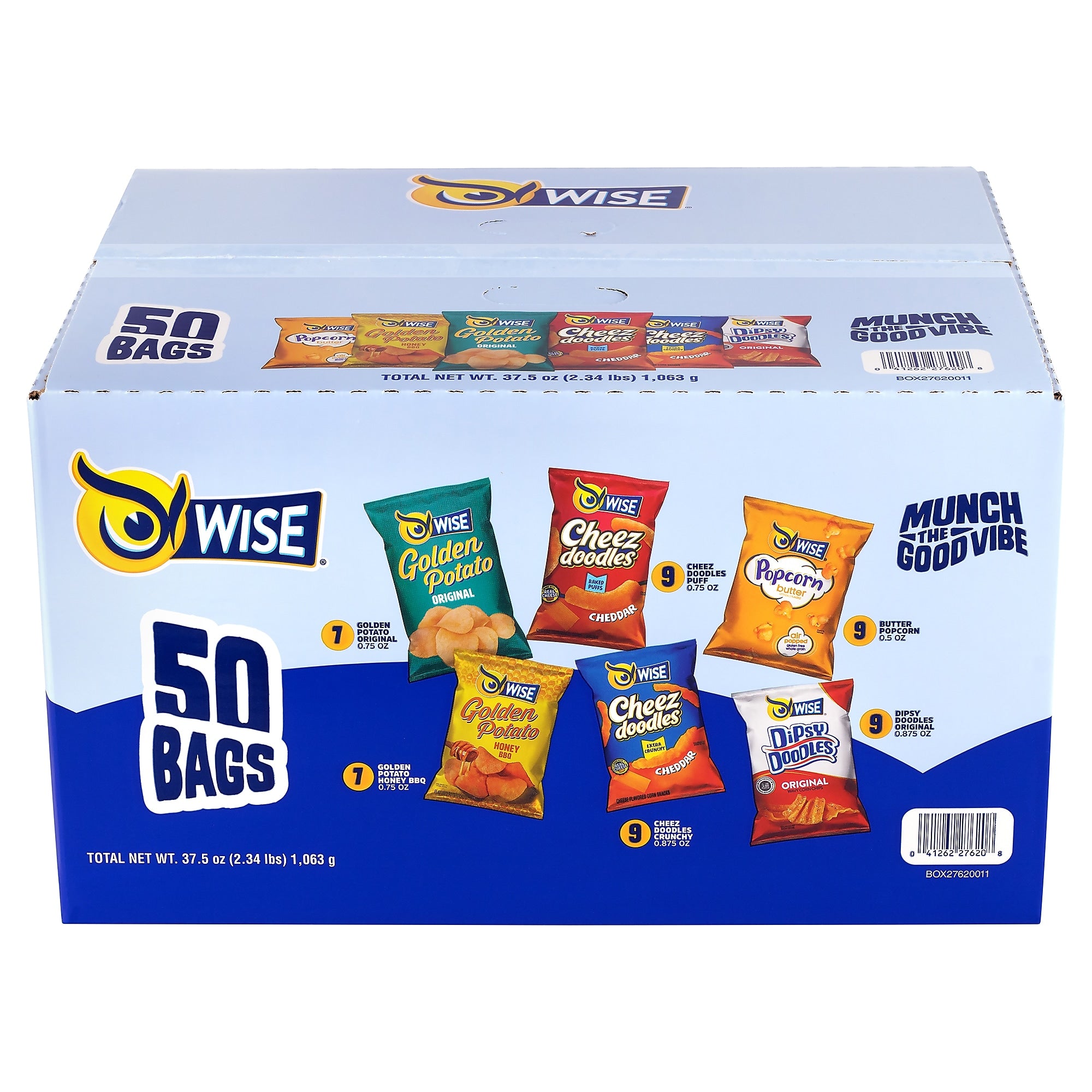 Wise Grab & Snack Variety Pack, 50 Bags/Pack (220-02063)
