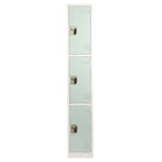 AdirOffice 72'' 3-Tier Misty Green Storage Locker (ADI629-203-MGRN)
