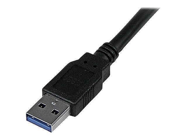 StarTech® 6' Superspeed USB 3.0 Type A Male To Type A Male Cable, Black
