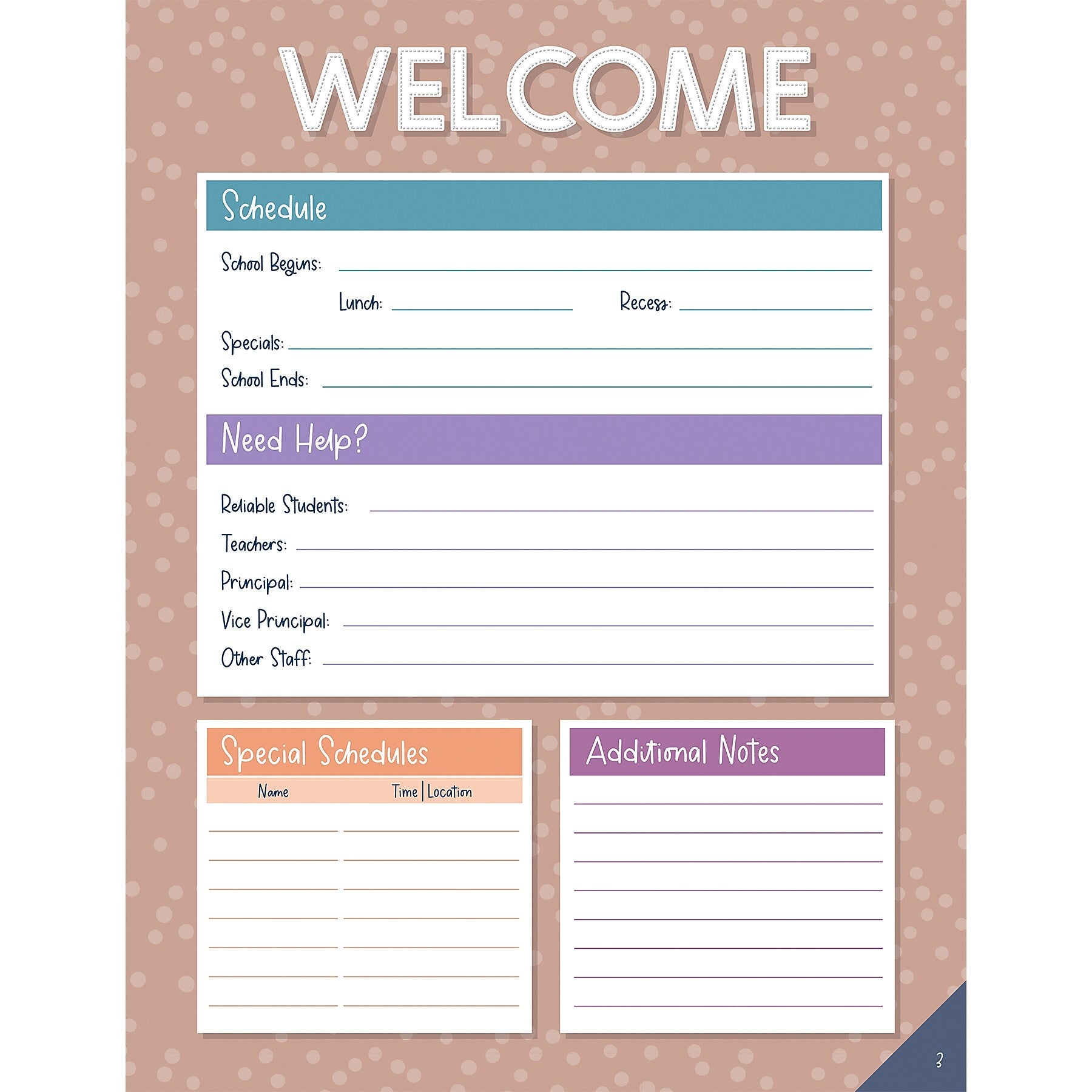 Carson Dellosa Education Crafty and Cool Undated Lesson Planner, 8" x 11", 128 Pages (CD-105056)