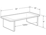 Azar Deluxe 22"W Riser, Clear, Each (515379)