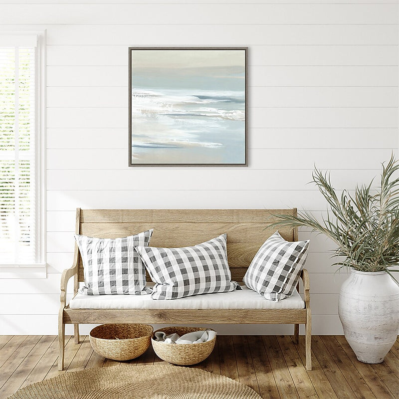 Amanti Art Shadows of the Sea I by Lera Framed Canvas Wall Art Print, 30" x 30" (A42678024568)