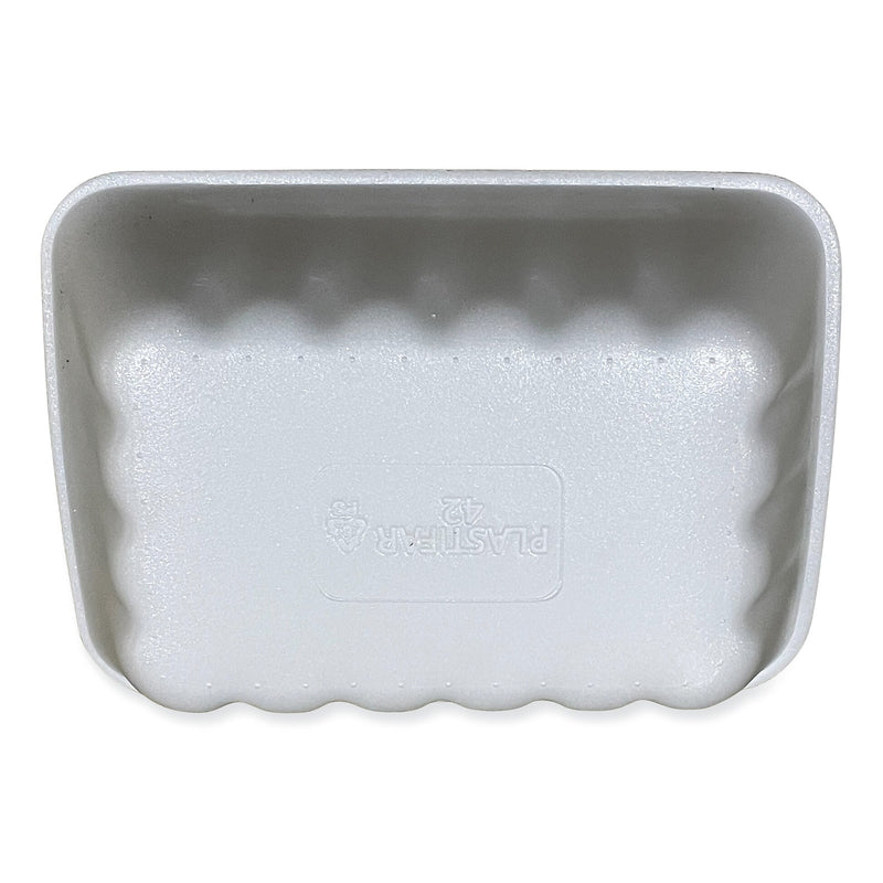 GEN Meat Trays, #42K, 8.75 x 6.32 x 2.25, White, 252/Carton