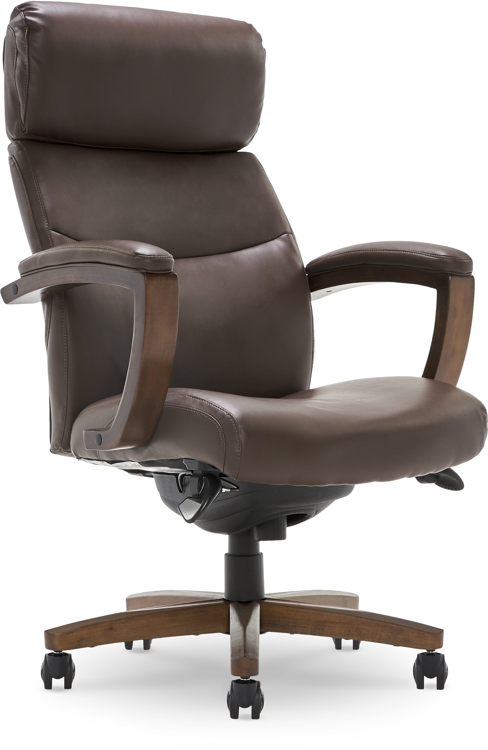 La-Z-Boy Greyson Ergonomic Bonded Leather Swivel Executive Chair, Brown (CHR10086C)