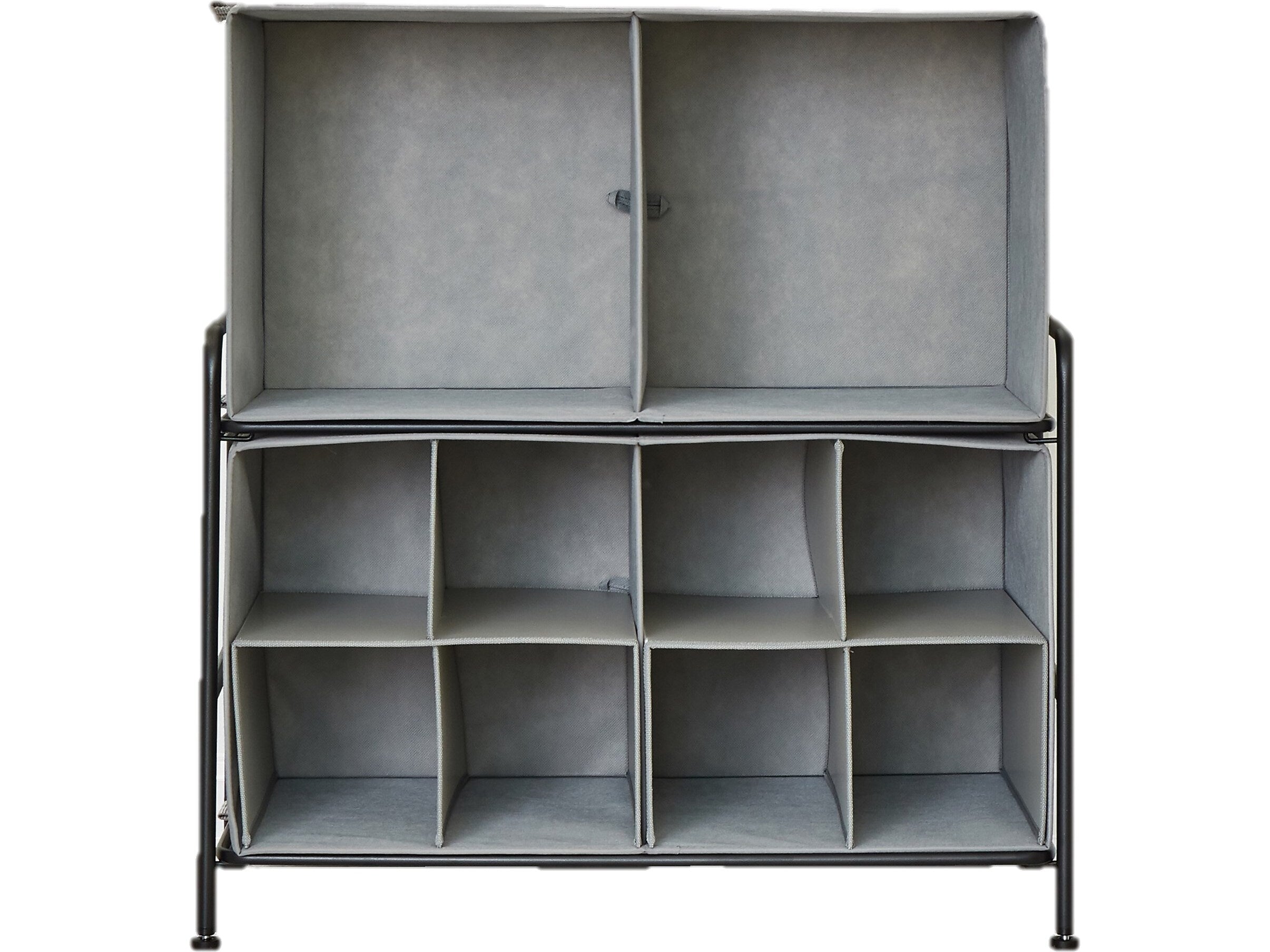 Advantus Flipshelf Closet Organizer Kit, Black/Gray (39182)