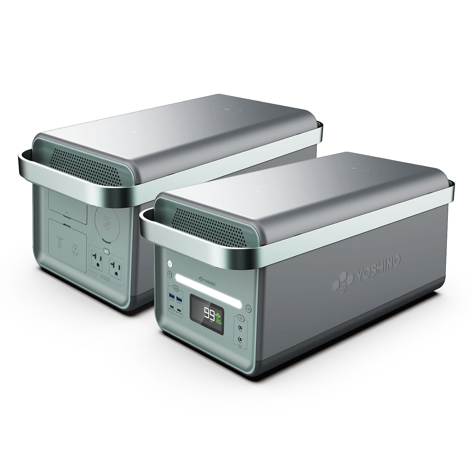 Yoshino B4000 SST 11-Port Solid-State Power Station 2611Wh, 4000W Output/6000W Peak Emergency UPS Backup Battery, Pure Sine Wave