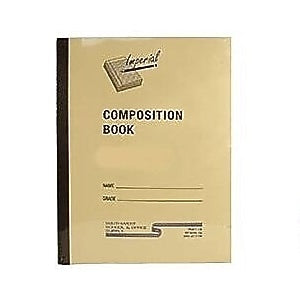 Imperial Composition Book W/Red Left Hand Margin, 7" X 8-1/2", White, 40 Pages (114040mea)