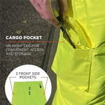 Ergodyne GloWear 8925 High Visibility Pants, ANSI Class E, Lime, 2XL (24456)