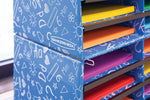 Bankers Box Classroom collection, 15-Compartment Literature Organizers, 28.5" x 12.375", Blue (3384301)