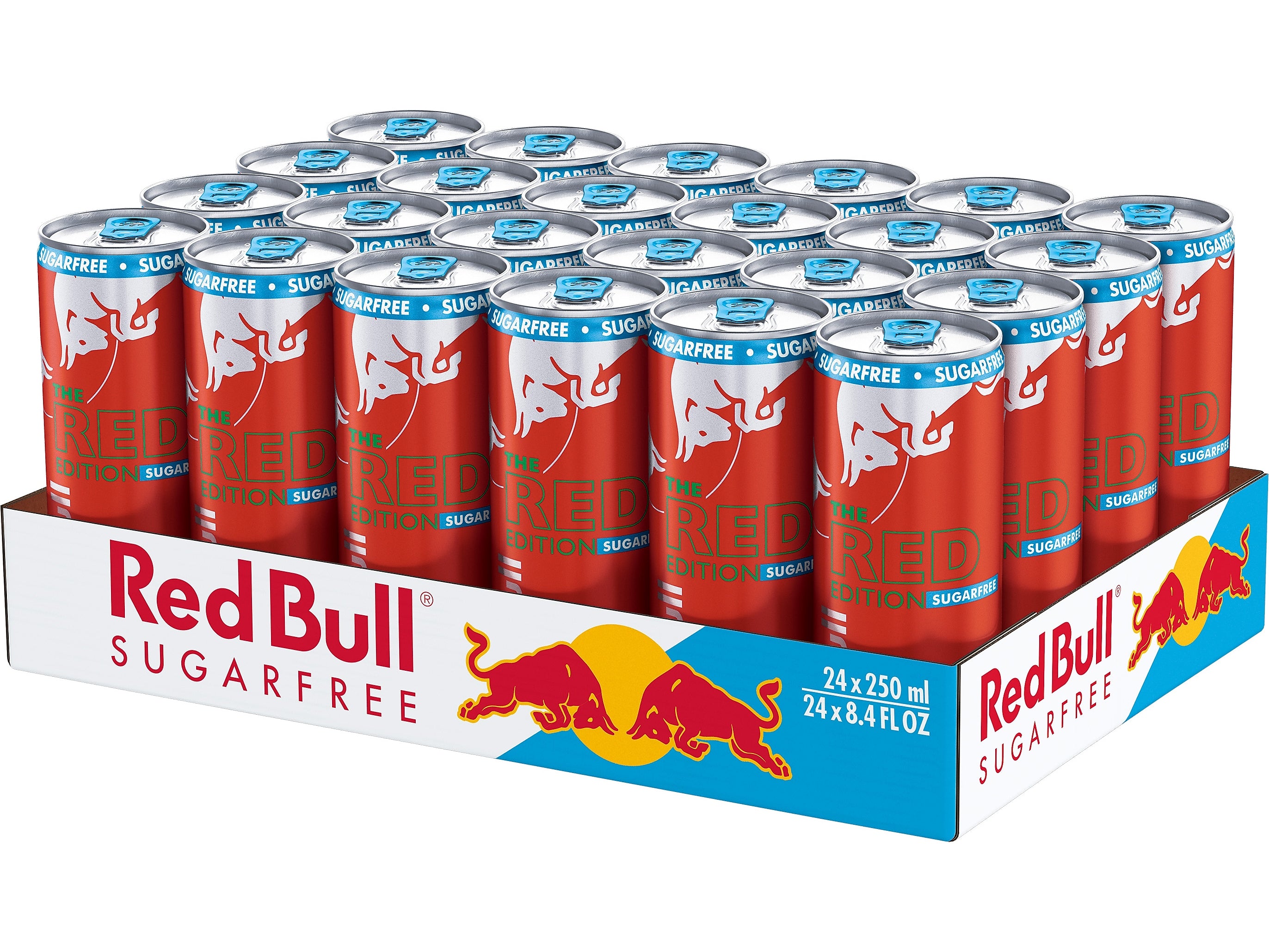 Red Bull Red Edition Sugar-Free Watermelon Energy Drink, 8.4 oz., 24 Cans/Carton (RB243202)