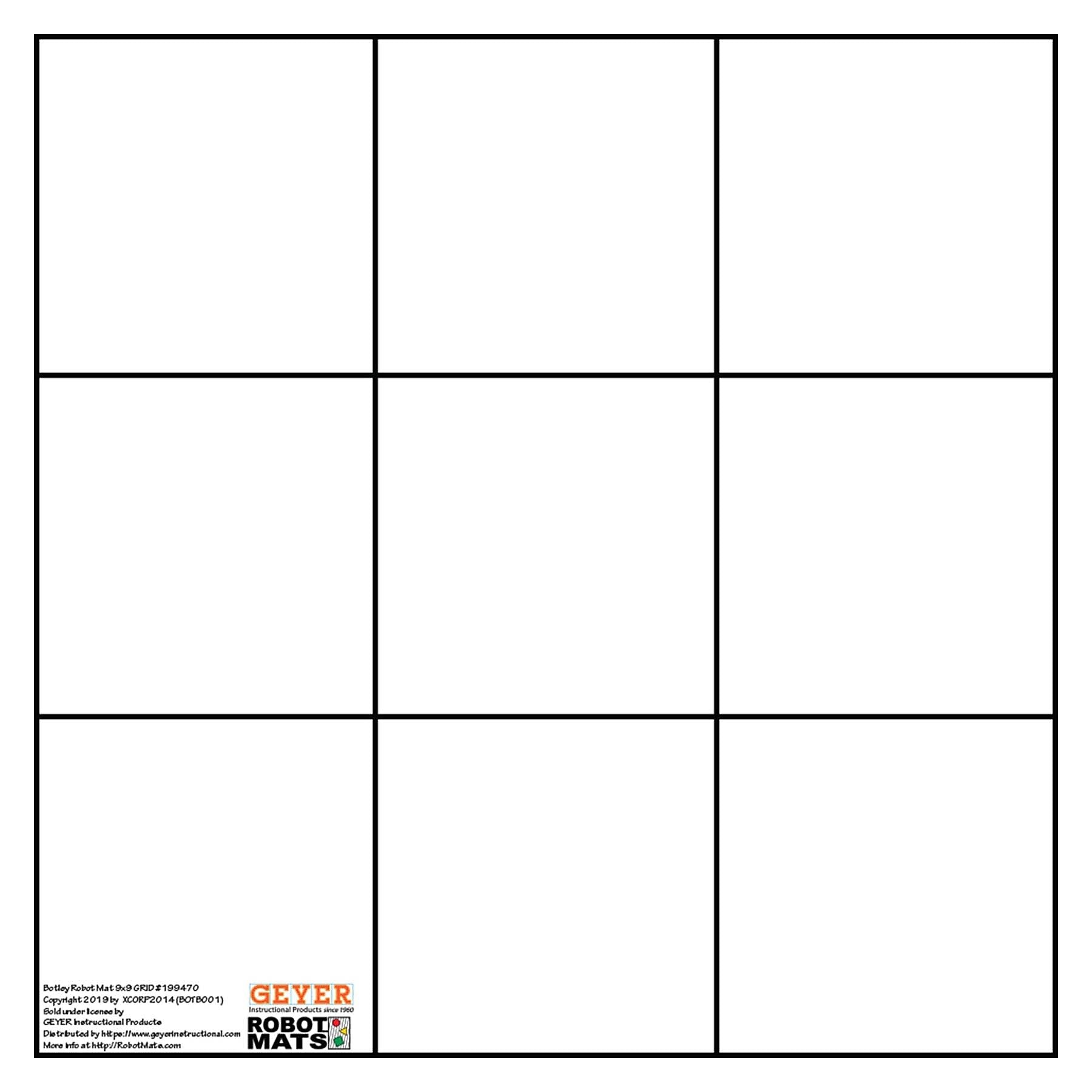 Geyer Instructional Products Botley Bot Grid Mat, 9" Squares, (GYR199470)