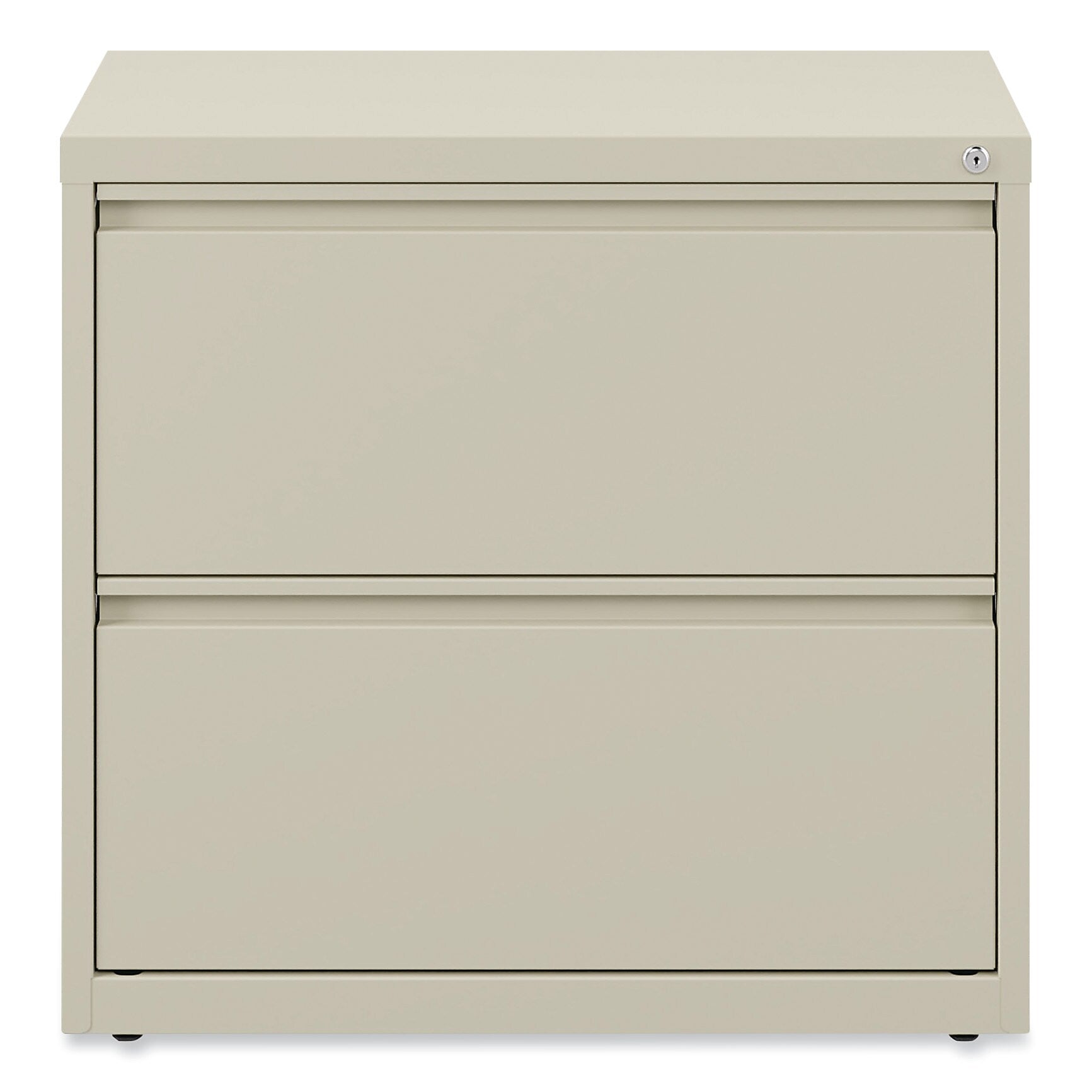 Alera 2-Drawer Lateral File Cabinet, Letter/Legal Size, Lockable, 28"H x 30"W x 18.63"D, Putty (ALEHLF3029PY)