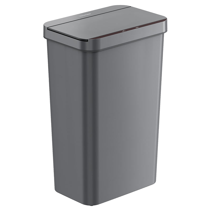 iTouchless Plastic Sensor Trash Can, 13.2 Gallon, Gray (SP13GG)