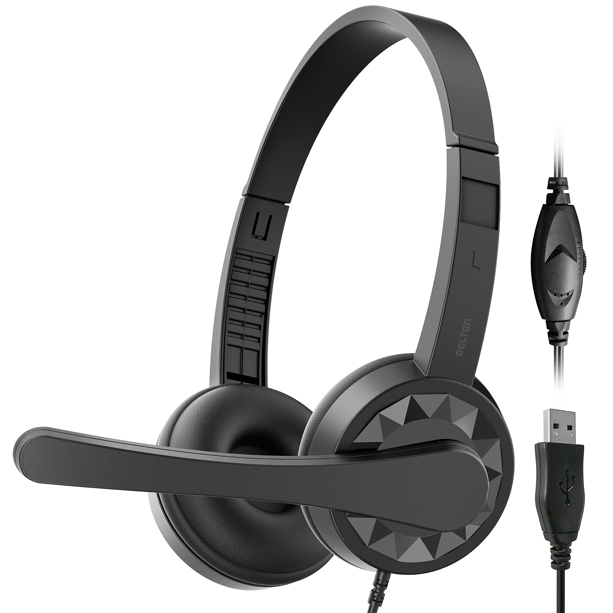 Delton 12Y Stereo On-Ear Computer Headset, USB Type-A (DWH12Y)