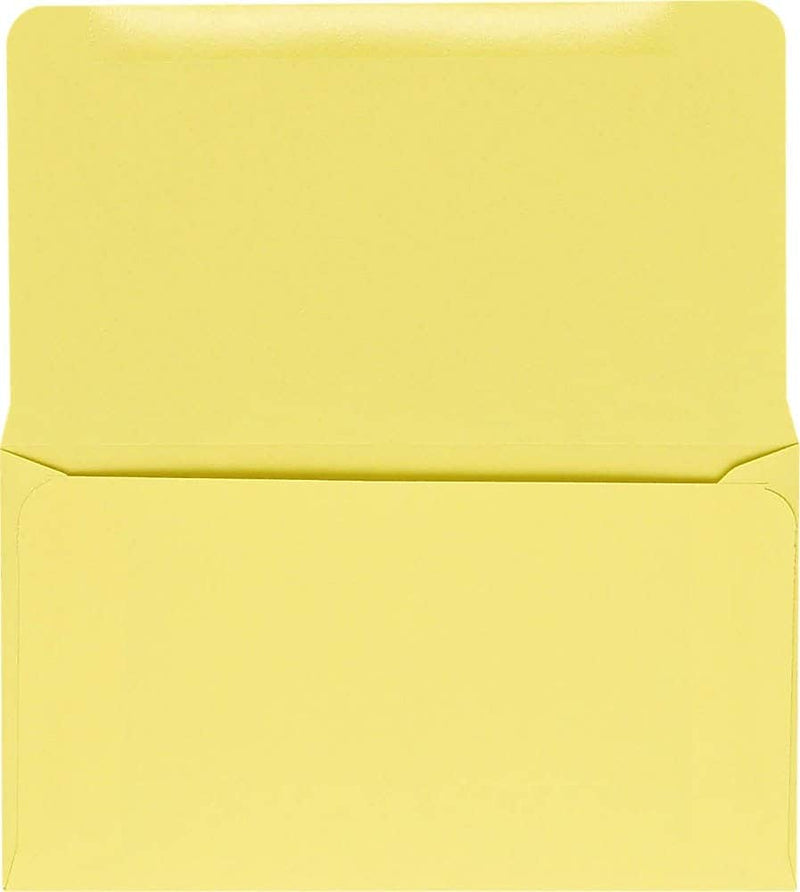 JAM Paper #6 1/4 Booklet Envelope 3 1/2" x 6", Pastel Canary, 50/Pack (R252-50)