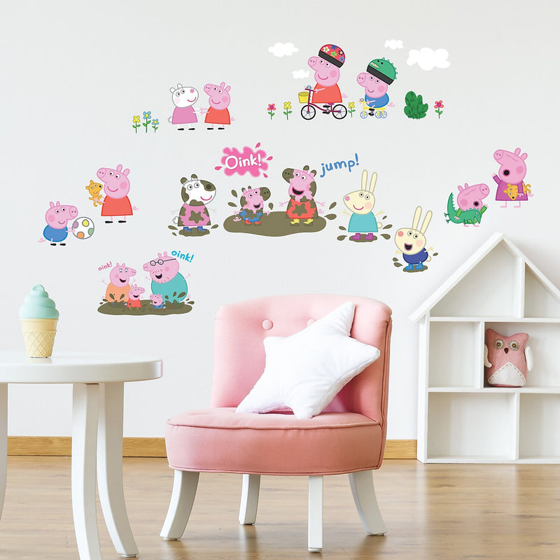 York Wallcoverings Peppa the Pig Children's Decals, Cartoons (RMK3183SCS)