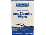 PhysiciansCare Lens Cleaning Wipes, 5" x 7", 100/Box (91295)