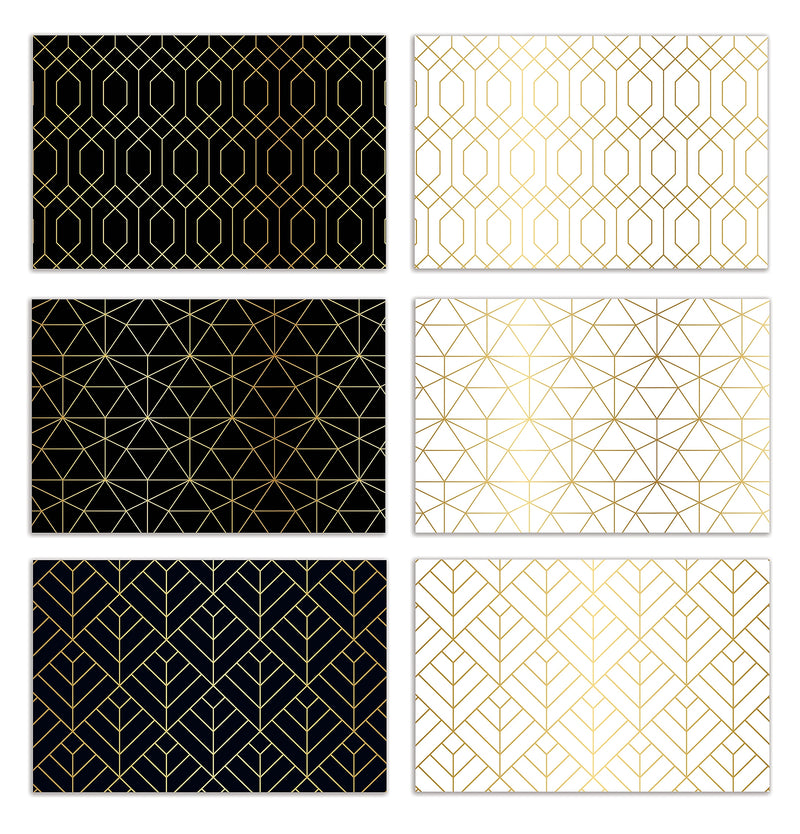 Better Office Cards with Envelopes, 4" x 6", Geometric Patterns, 50/Pack (64557-50PK)
