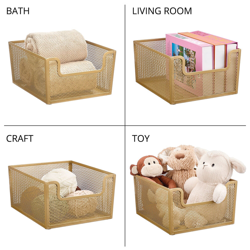 mDesign Steel Organizer, Soft Brass (25999)