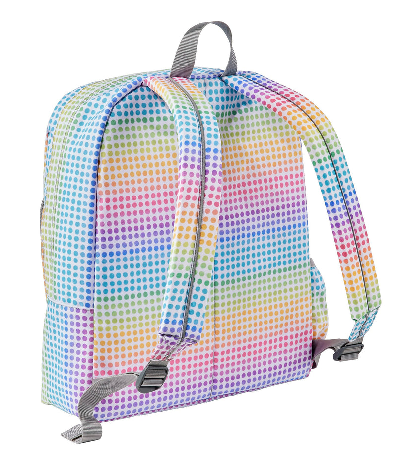 L.L.Bean Original Book Pack Kids Backpack, Small, Rainbow Dots (1000134922)