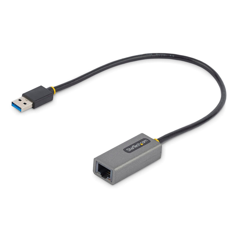 StarTech USB to Ethernet Adptr, USB 3.0 to 10/100/1000 Gigabit Ethernet LAN Adapter, 1ft/30cm Attached Cable, USB to RJ45 Adptr