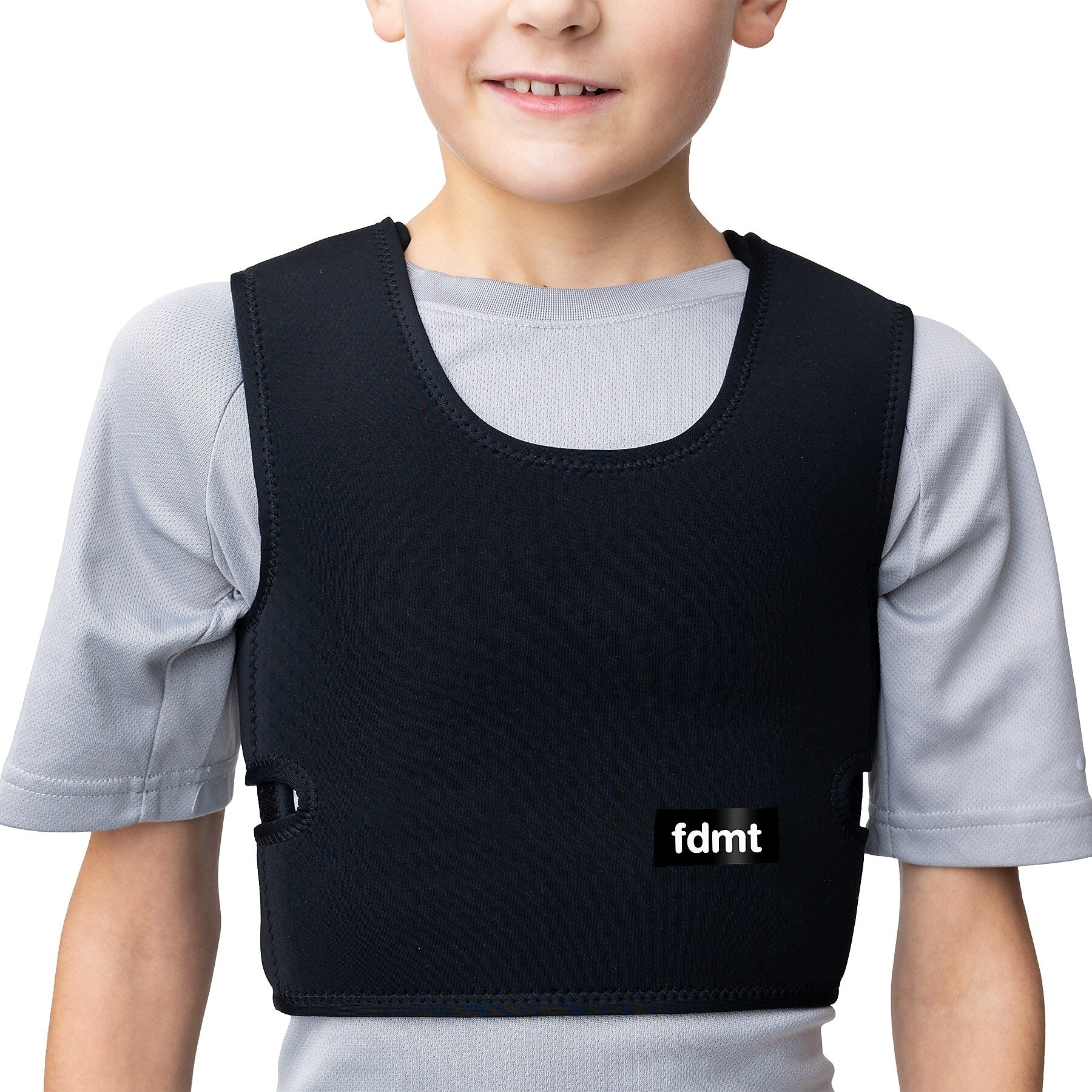 FDMT Deep Pressure Vest, Large, Black (MNO0010G)