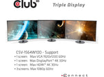 Club 3D Triple Display Charging Docking Station (CSV-1564W100)