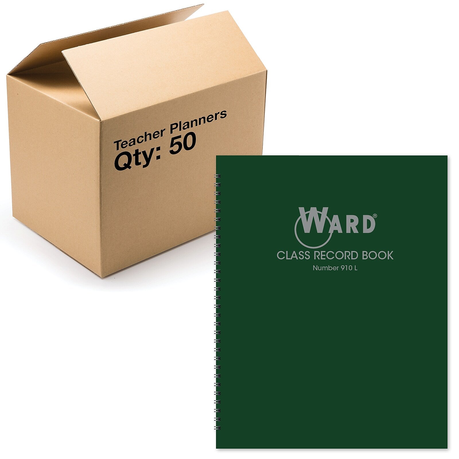 Ward Undated Record Book, 8.5" x 11", 50/Pack (WRD-910L-CP)