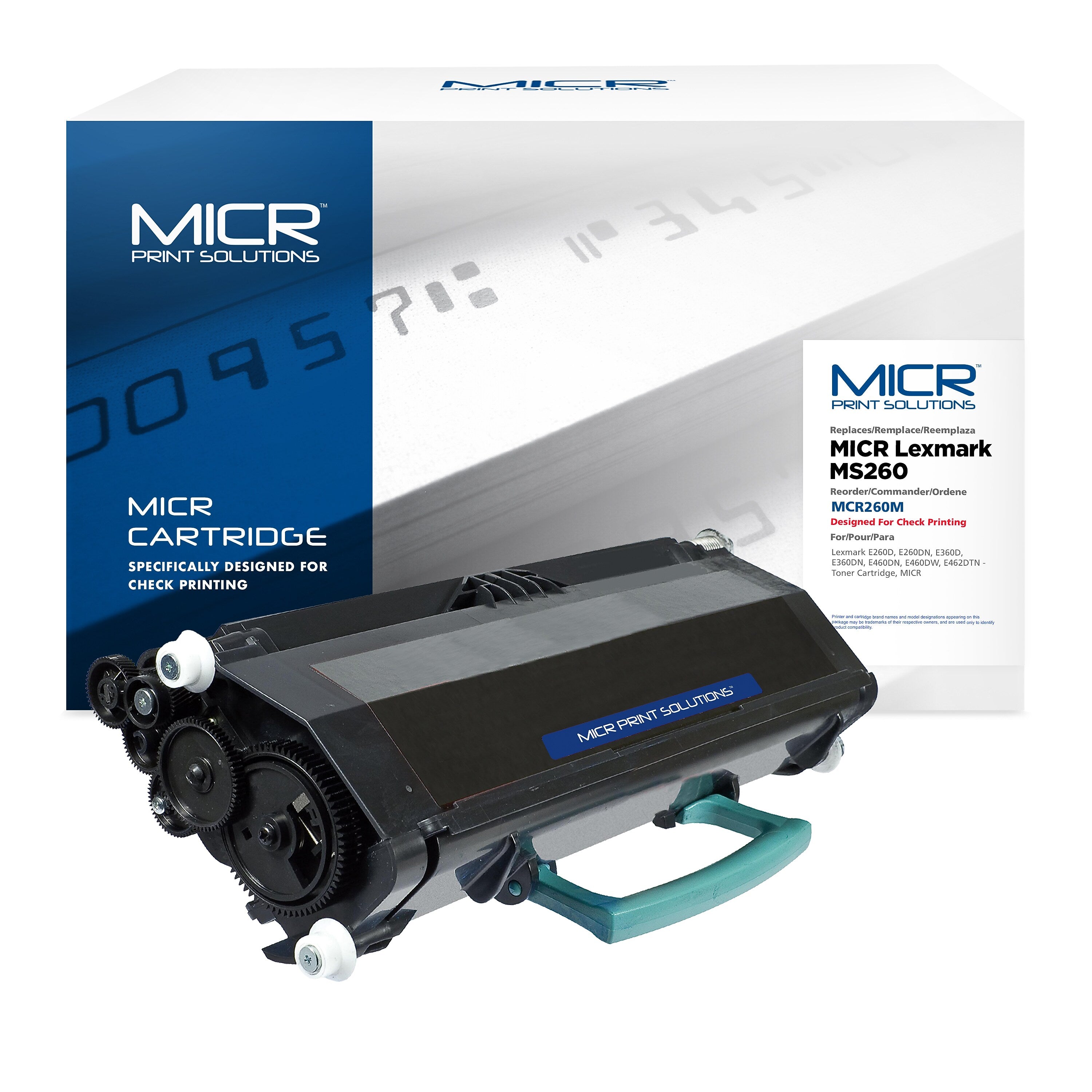 MICR Compatible MCR260M Black High Yield MICR Toner Cartridge Replacement for Lexmark (E260A11A)