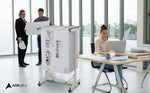 AdirOffice Metal Mobile File Cart with Lockable Wheels, Gray (615-KIT1)
