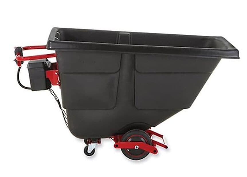 Rubbermaid Motorized Roto Tilt Truck, 101 gal, 850 lb Capacity, Plastic, Black (RCP2173519)