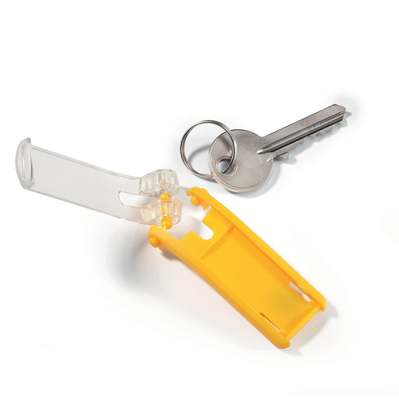 Durable Key Tags, Black, 6/Pack (DBL195701)