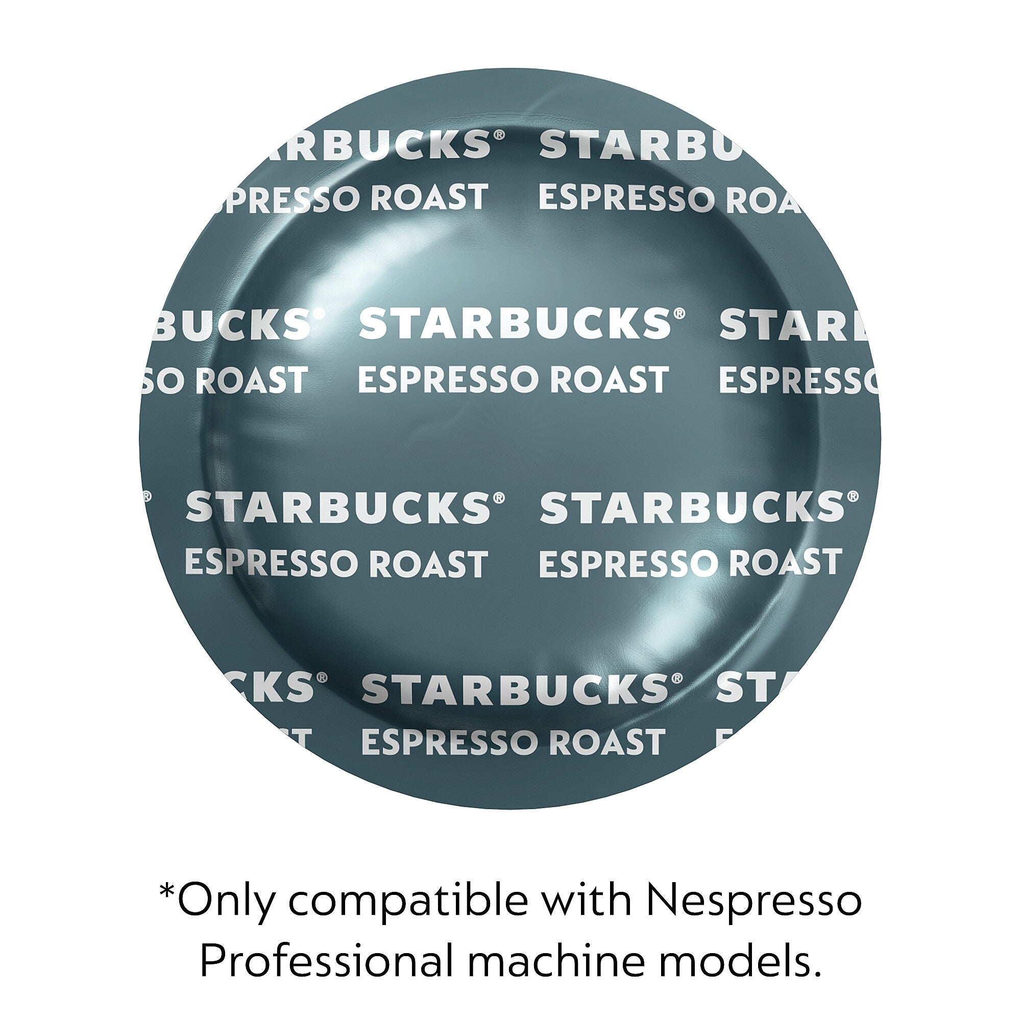 Nespresso Starbucks Espresso Coffee Nespresso Professional Capsules, Espresso Roast, 50/Box (2906.84)