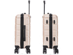 DUKAP Sense 20" Hardside Suitcase, 4-Wheeled Spinner, TSA Checkpoint Friendly, Champagne (DKSEN00S-CHA)