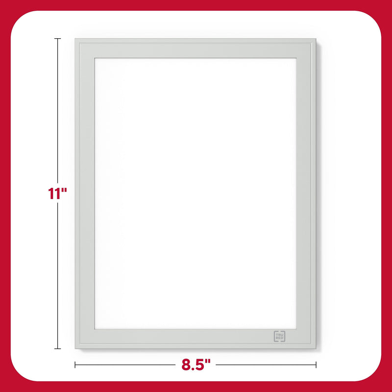 TRU RED Melamine Dry-Erase Whiteboard, Aluminum Frame, 8.5" x 11" (TR62580)