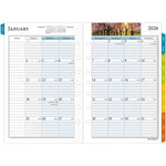 2026 AT-A-GLANCE Zenscapes 8.5" x 5.5" Weekly & Monthly Planner Refill Pages, Multicolored (281-285Y-26)