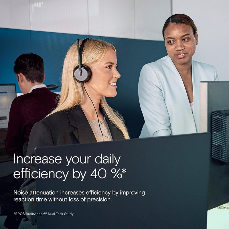EPOS Impact 860T Active Noise Canceling Stereo Headset, USB-C, MT Certified (1001177)