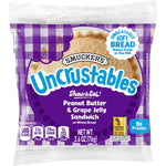 Smuckers Uncrustables Wheat Peanut Butter & Grape Jelly Sandwich, 2.6 oz., 48/Count (220-02219)