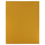 JAM Paper Glossy 3-Hole Punched 2 Pocket Cardstock Presentation Folder, Gold, 100/Box (385GGOB)