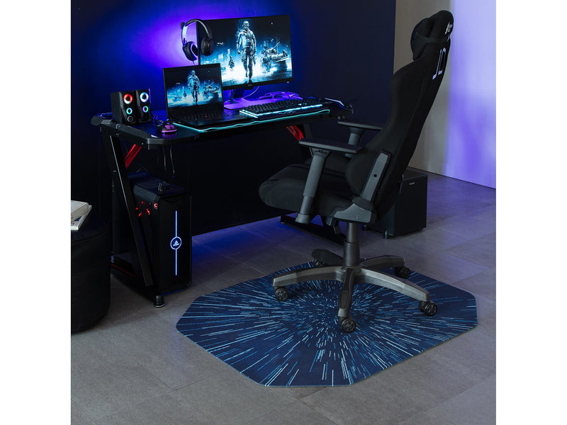 Anji Mountain Rug'd Galaxy Carpet & Hard Floor Gaming Chair Mat, 36" x 48", Blue (AMB9116)