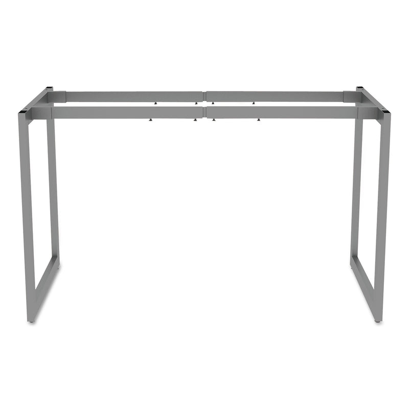 Alera®,  Open Office Desk Series Adjustable O-Leg Desk Base, 24? Deep, Silver