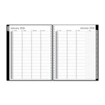 2026 Blue Sky Enterprise 8.5" x 11"  Weekly & Monthly Appointment Book, Plastic Cover, Black (111289-26)