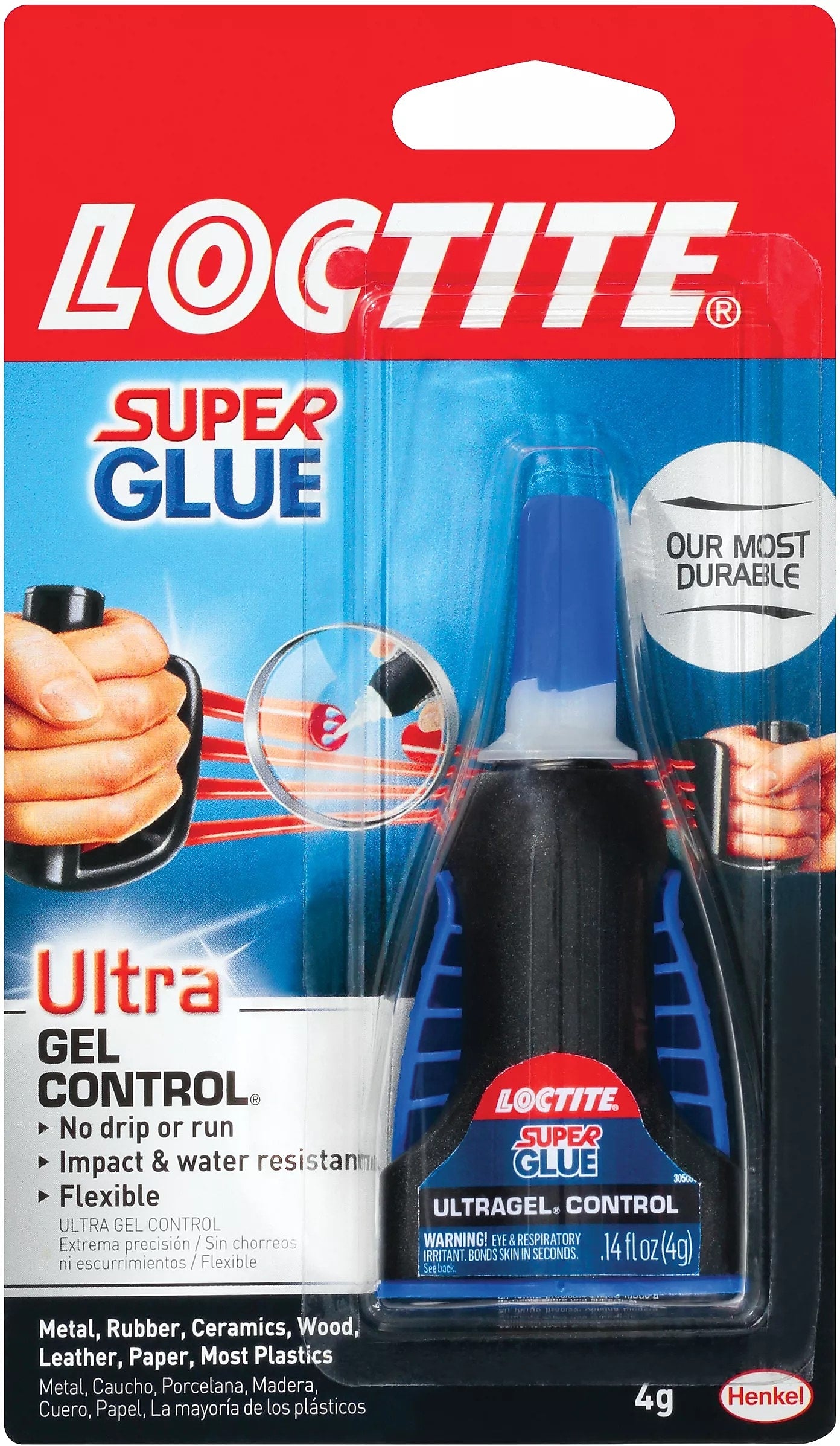 Loctite ULTRA Gel Super Glue, 0.14 oz., Clear (1363589)