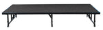 NPS 16" - 24" Height Adjustable Transfix Stage Platform, 4' x 8', Black Carpet (TFXS48961624C10)