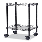 Alera® Compact Rolling File Cart, 15.25w x 12.38d x 21h, Black