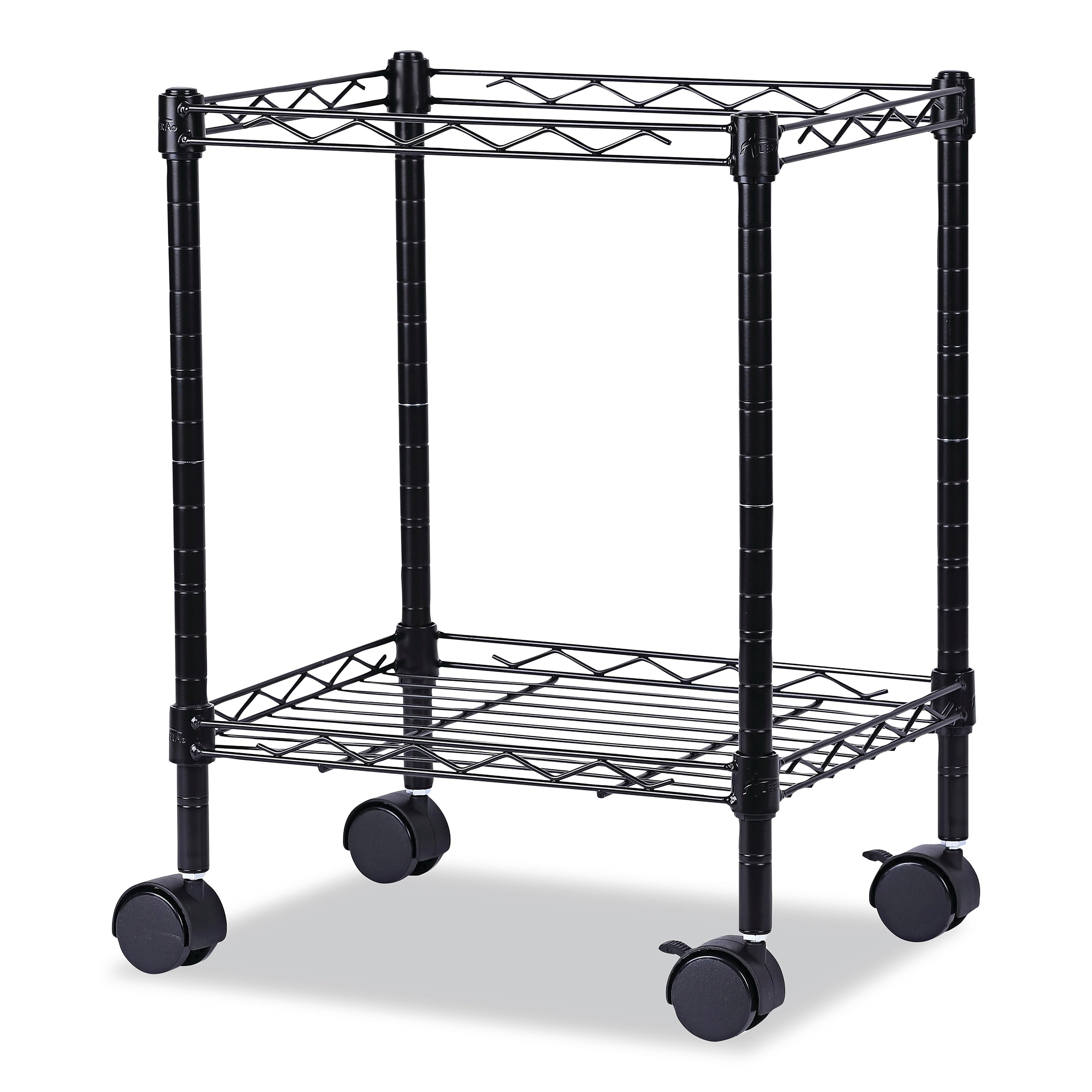 Alera® Compact Rolling File Cart, 15.25w x 12.38d x 21h, Black