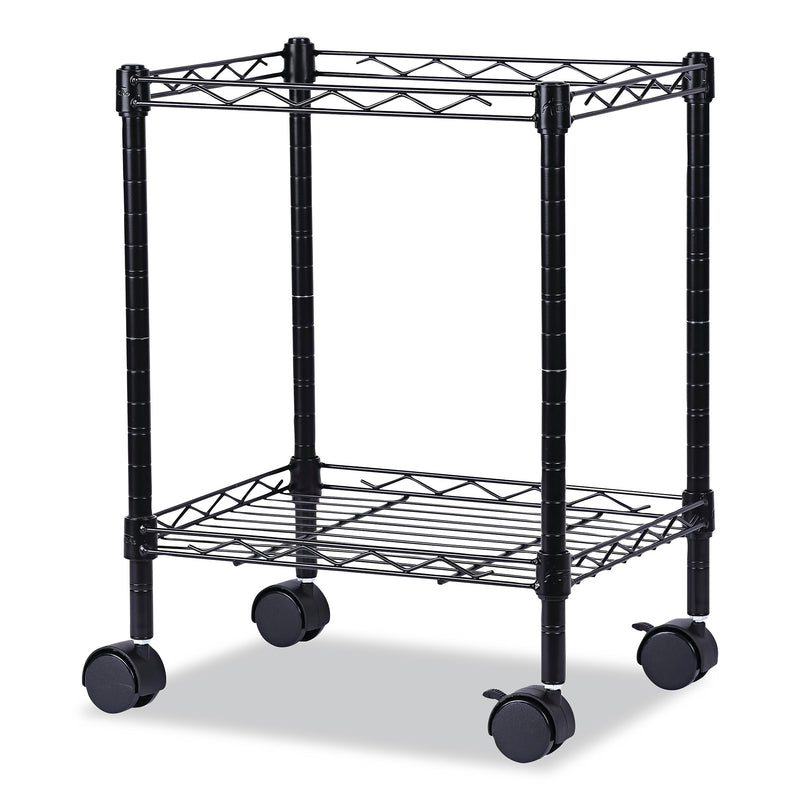 Alera® Compact Rolling File Cart, 15.25w x 12.38d x 21h, Black
