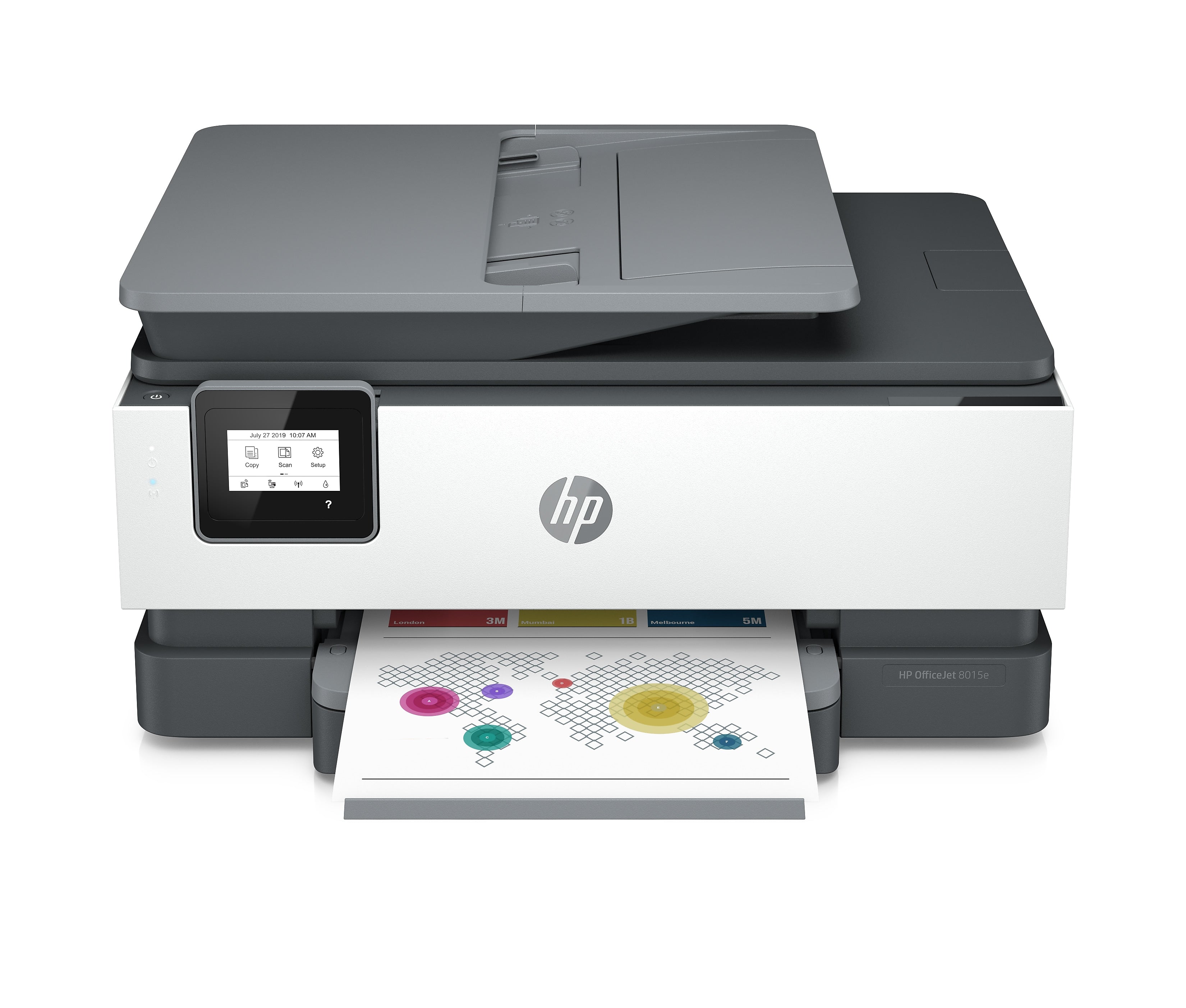 HP OfficeJet 8015e Wireless Color All-In-One Printer, Print, Scan, Copy, Best for Home Office, 6 Months FREE Ink (228F5A)